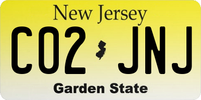 NJ license plate C02JNJ