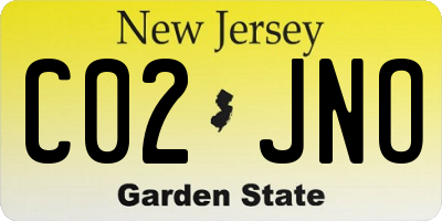 NJ license plate C02JNO