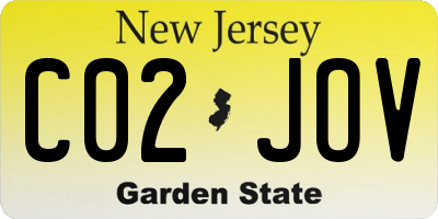 NJ license plate C02JOV