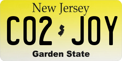NJ license plate C02JOY