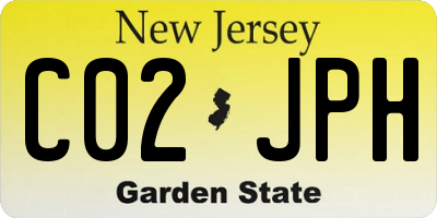 NJ license plate C02JPH