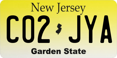 NJ license plate C02JYA