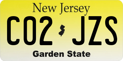 NJ license plate C02JZS