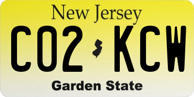 NJ license plate C02KCW