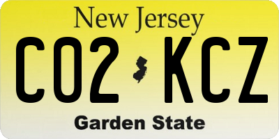 NJ license plate C02KCZ