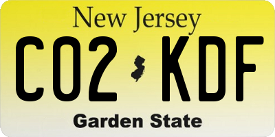 NJ license plate C02KDF