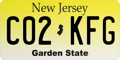 NJ license plate C02KFG