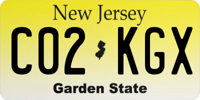 NJ license plate C02KGX