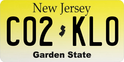NJ license plate C02KLO