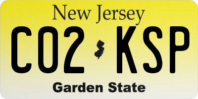 NJ license plate C02KSP