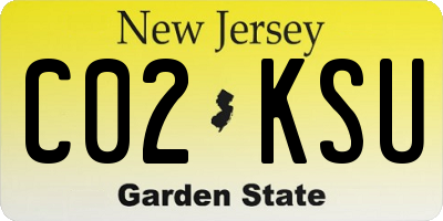 NJ license plate C02KSU