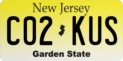 NJ license plate C02KUS