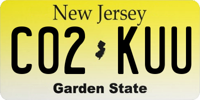 NJ license plate C02KUU