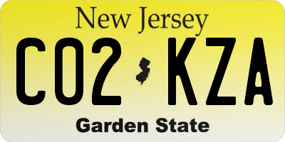 NJ license plate C02KZA