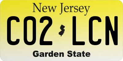 NJ license plate C02LCN