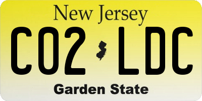NJ license plate C02LDC