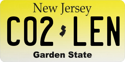 NJ license plate C02LEN