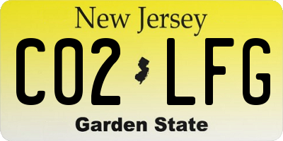NJ license plate C02LFG