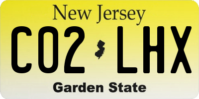 NJ license plate C02LHX