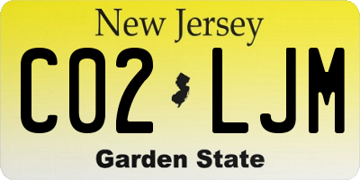 NJ license plate C02LJM