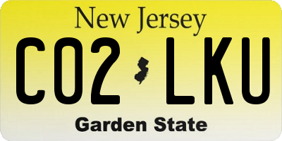 NJ license plate C02LKU