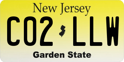 NJ license plate C02LLW