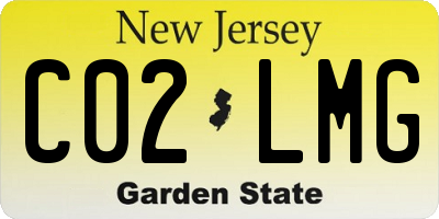 NJ license plate C02LMG