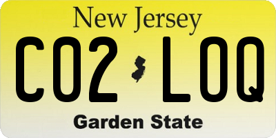 NJ license plate C02LOQ