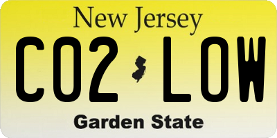NJ license plate C02LOW