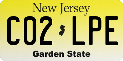 NJ license plate C02LPE