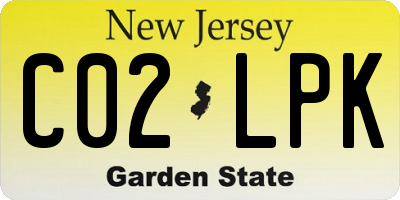 NJ license plate C02LPK