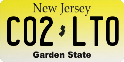 NJ license plate C02LTO