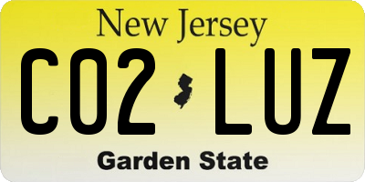 NJ license plate C02LUZ