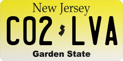 NJ license plate C02LVA