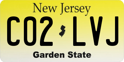 NJ license plate C02LVJ