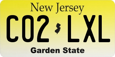 NJ license plate C02LXL