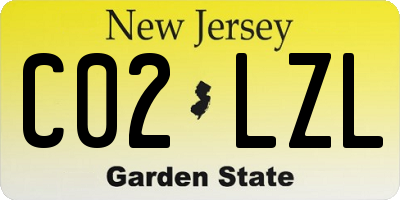 NJ license plate C02LZL