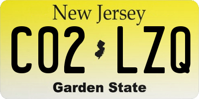 NJ license plate C02LZQ