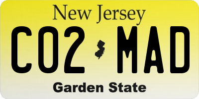 NJ license plate C02MAD