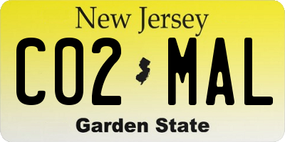 NJ license plate C02MAL