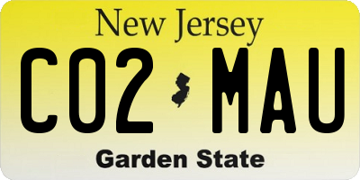 NJ license plate C02MAU