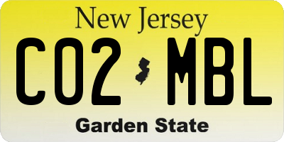 NJ license plate C02MBL
