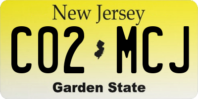 NJ license plate C02MCJ