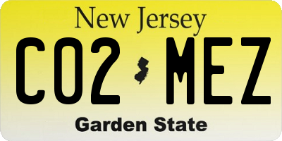 NJ license plate C02MEZ