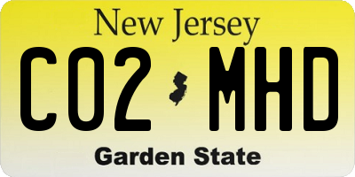 NJ license plate C02MHD