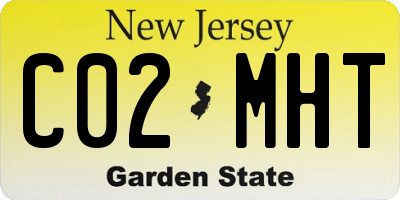 NJ license plate C02MHT