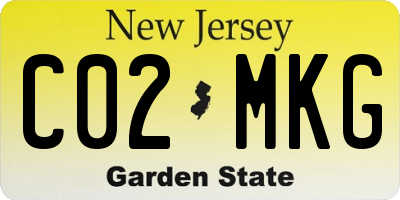 NJ license plate C02MKG