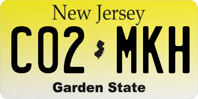 NJ license plate C02MKH