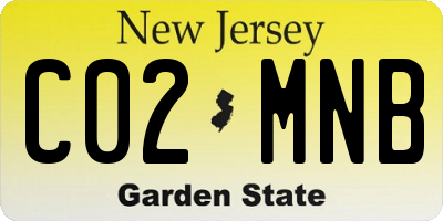 NJ license plate C02MNB