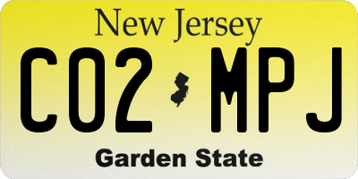 NJ license plate C02MPJ